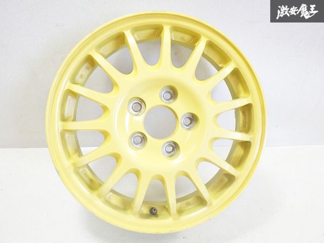 マツダ 純正 FD3S RX-7 RX7 後期 16インチ 4T 40 PCD114.3 φ66 スペアタイヤ テンパーホイール 1本 単体 棚