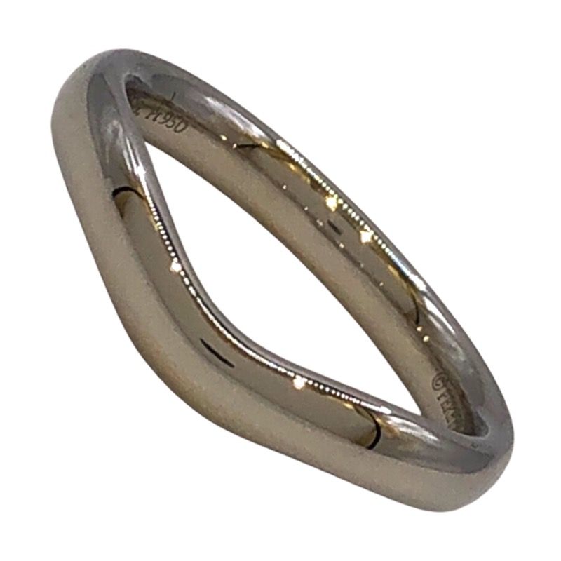ティファニー TIFFANY＆CO カーブドバンドリング Pt950プラチナ ジュエリー