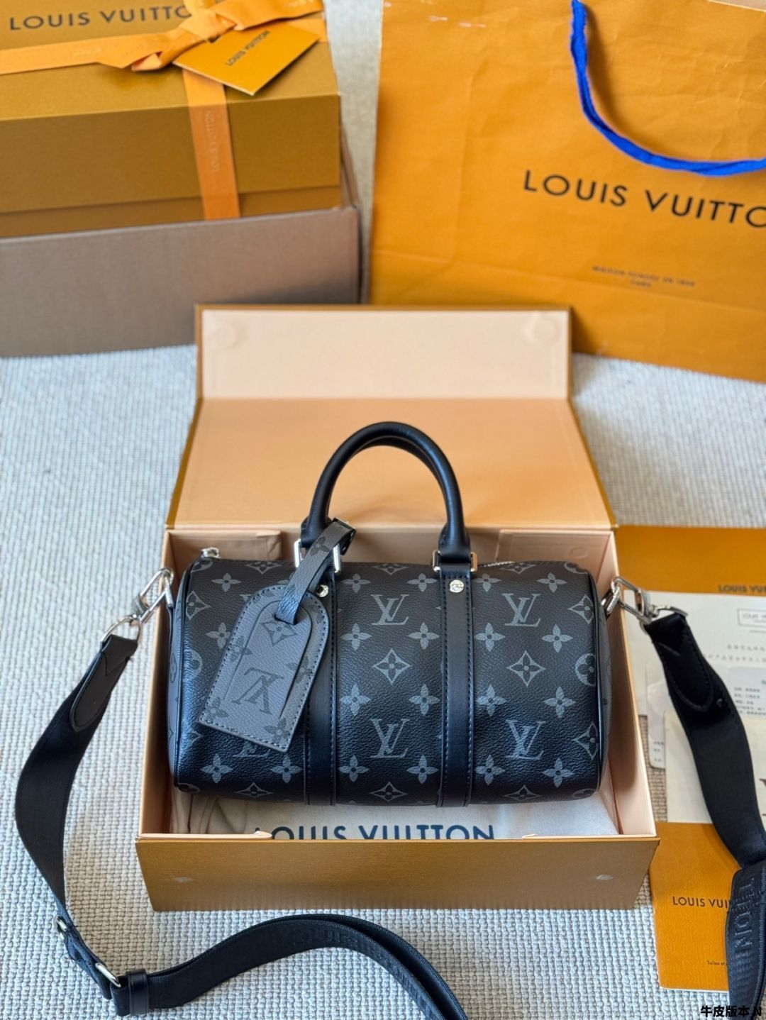 今日特価】Louis Vuitton Keepall 25 ブラックサムライ-MM輸入