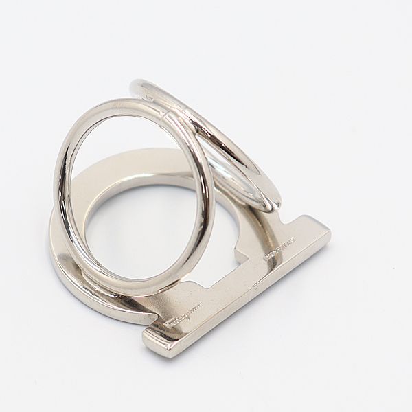 美品　Salvatore Ferragamo スカーフ留め　シルバー FERRAGAMO - 美品 Ferragamo フェラガモ ガンチーニ スカーフ