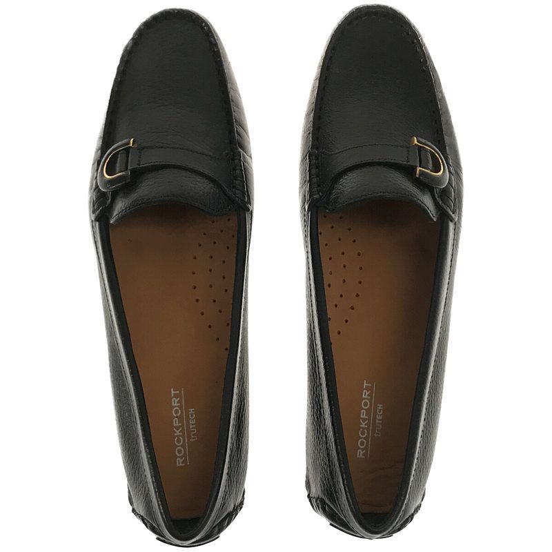 ロックポート　ドライビングシューズ　ローファー　レザー　　ROCKPORT 29 美品✨ROCKPORT ロックポート コインローファー 本革靴 ブラック