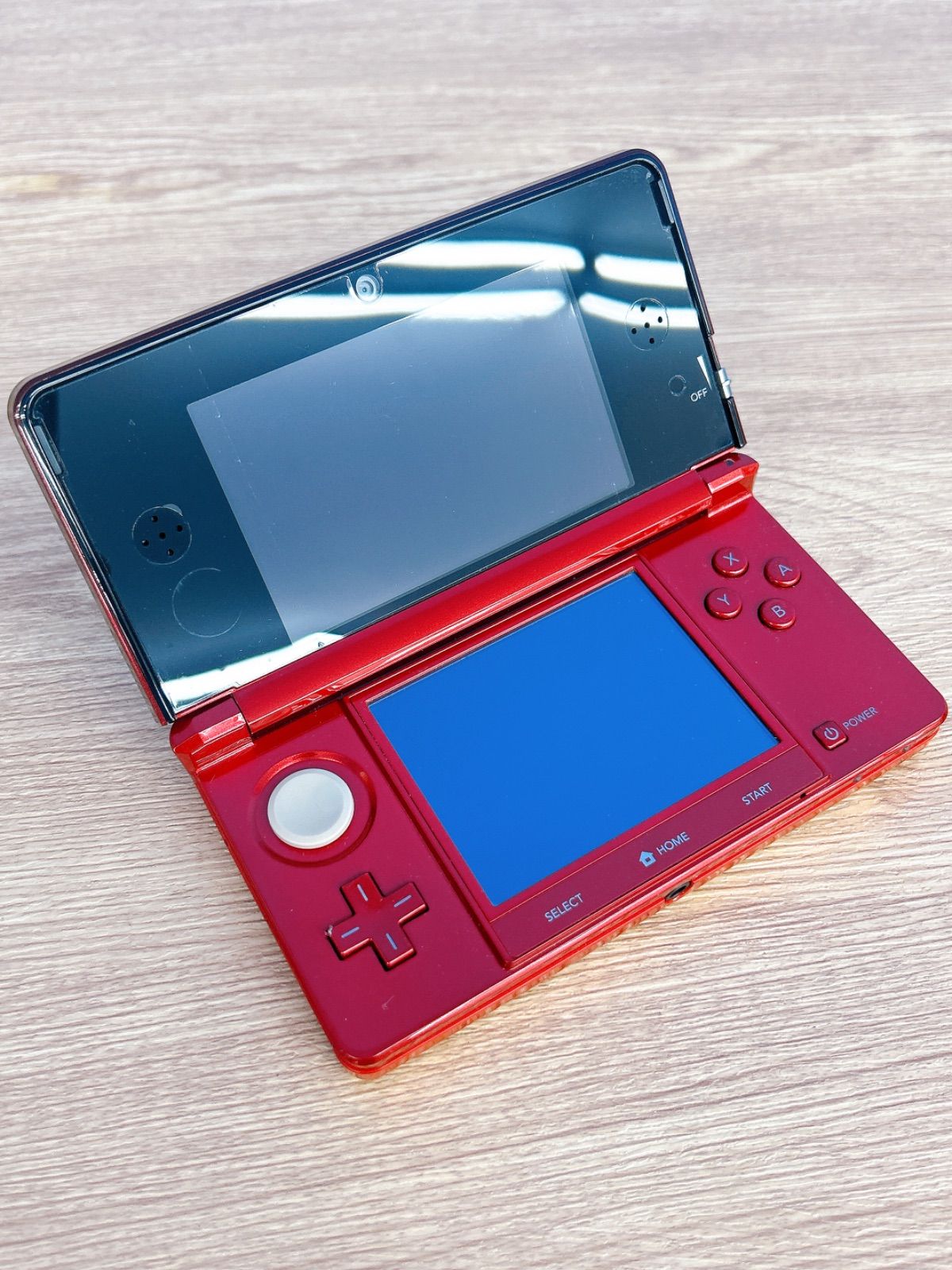 ☆【通電確認済】Nintendo 3DS レッド 本体【ゲーム機本体】【1