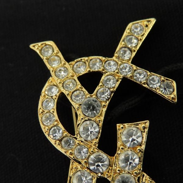 YSL イヴサンローラン ブローチ　ヴィンテージ SAINT LAURENT - 正規未 レア イヴサンローラン ヴィンテージ