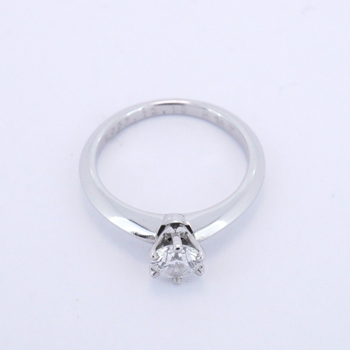 5jdb1087】ティファニー リング ソリティア 1PD Pt950 プラチナ  