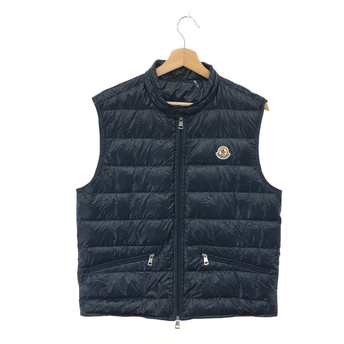 良好 MONCLER モンクレール GUI GILET ダウンベスト ネイビー レディース 241011007341 - メルカリ