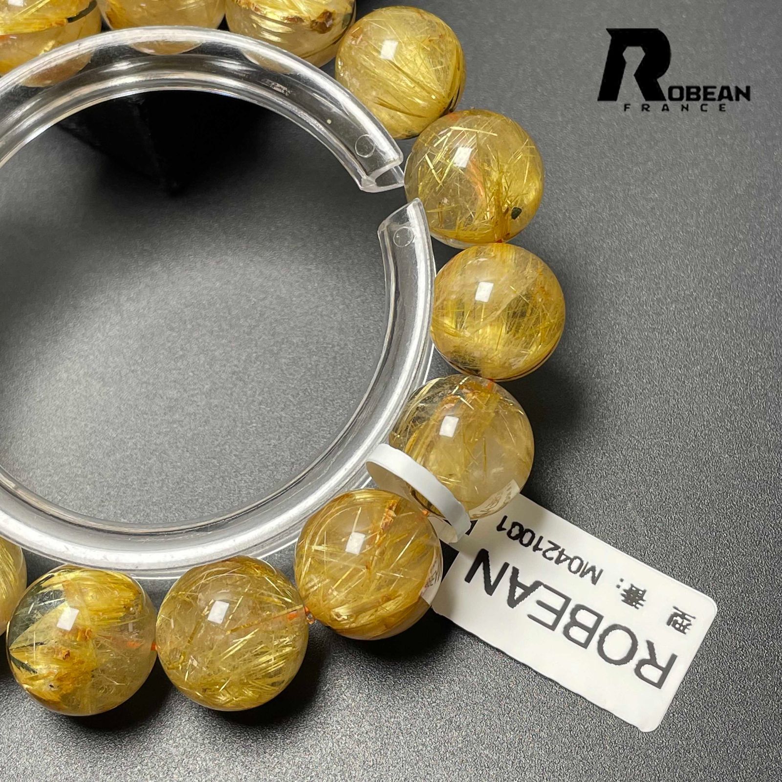 上級 EU製 定価13万円☆ROBEAN・太陽花タイチンルチル☆黄金針