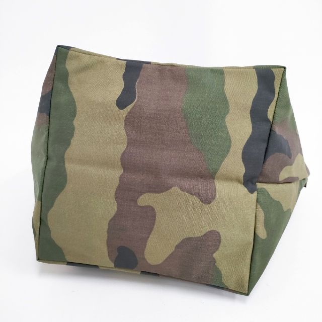 Herve Chapelier 925W ナイロン舟型ショルダーL カモフラ 迷彩 トート  