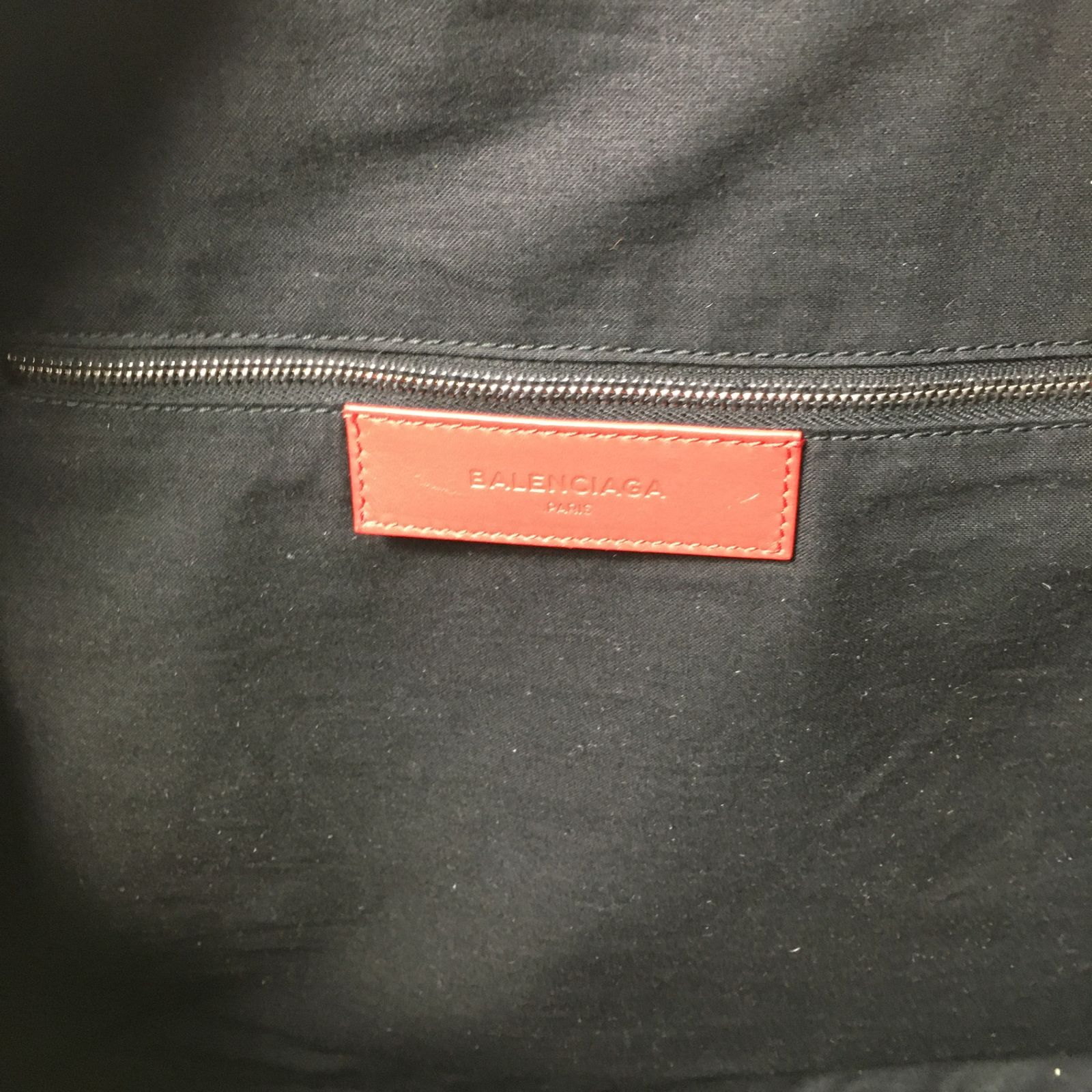 2507-14｜バレンシアガ トートバッグ キャンバス レザー レッド