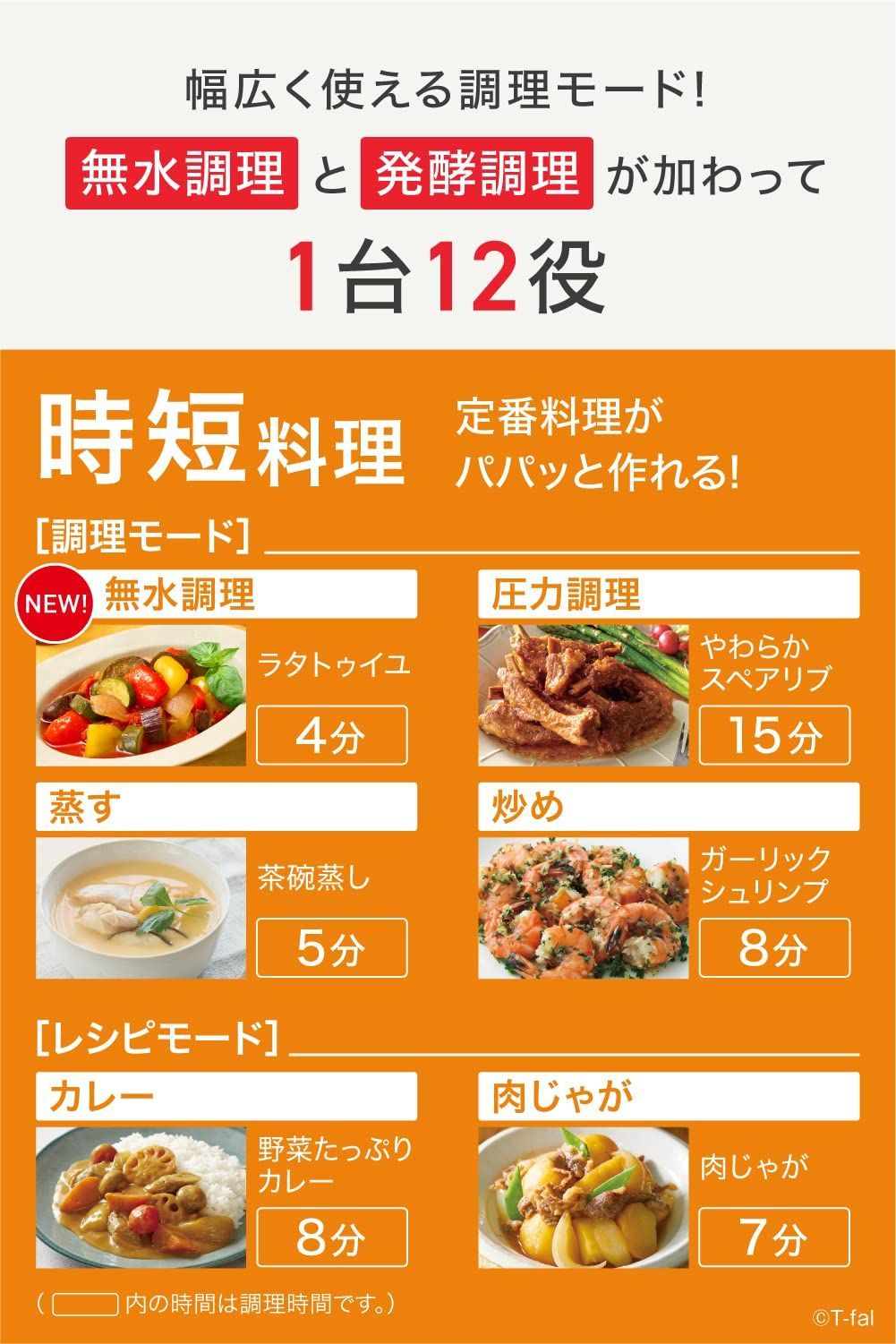 数量限定】電気圧力鍋 時短 3L 4人用 1台12役 おまかせ手料理