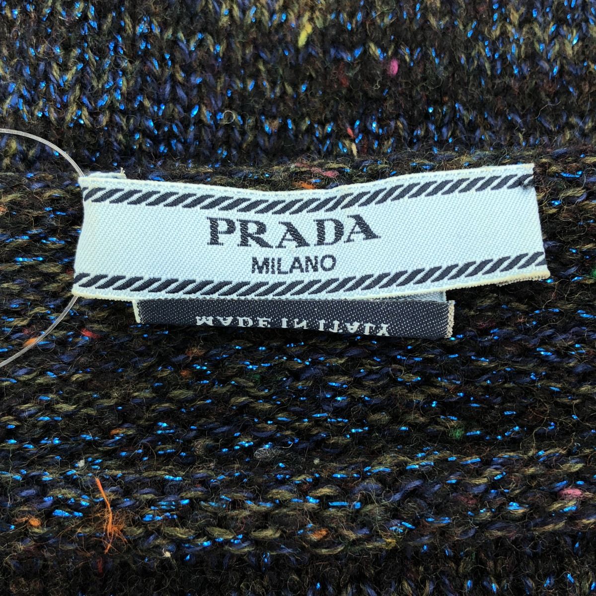 PRADA プラダ ショートスリーブラメネップニットトップス P24D83 1C30  