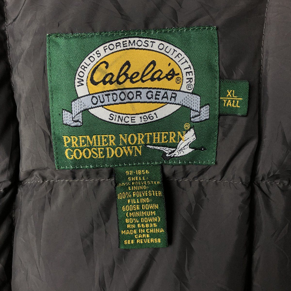 古着 90~00年代 カベラス Cabelas 600フィルパワー グースダウン 