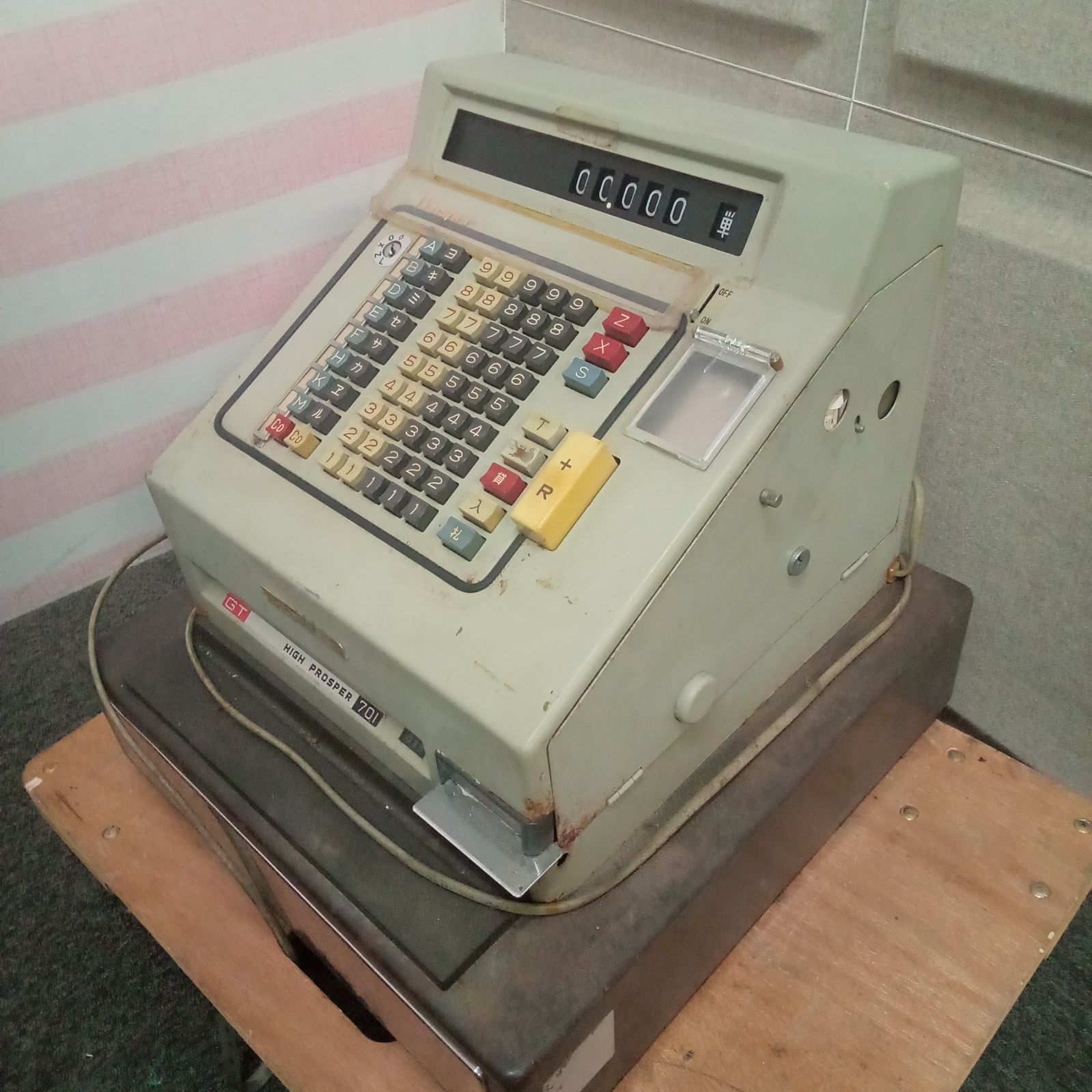 ◯ TOWA 東和レジスター工業 GT-701 レジスター 昭和レトロ