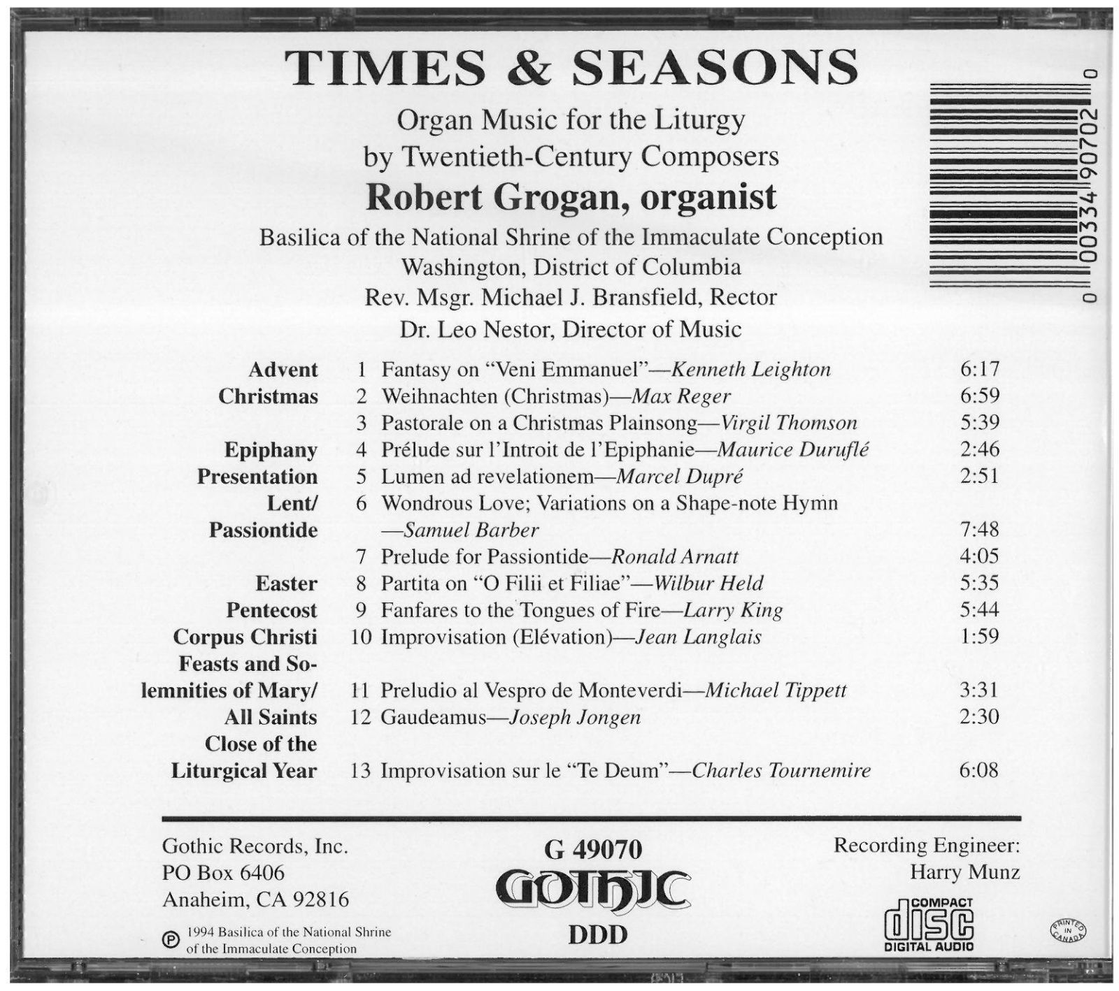 【CD】Time & Seasons