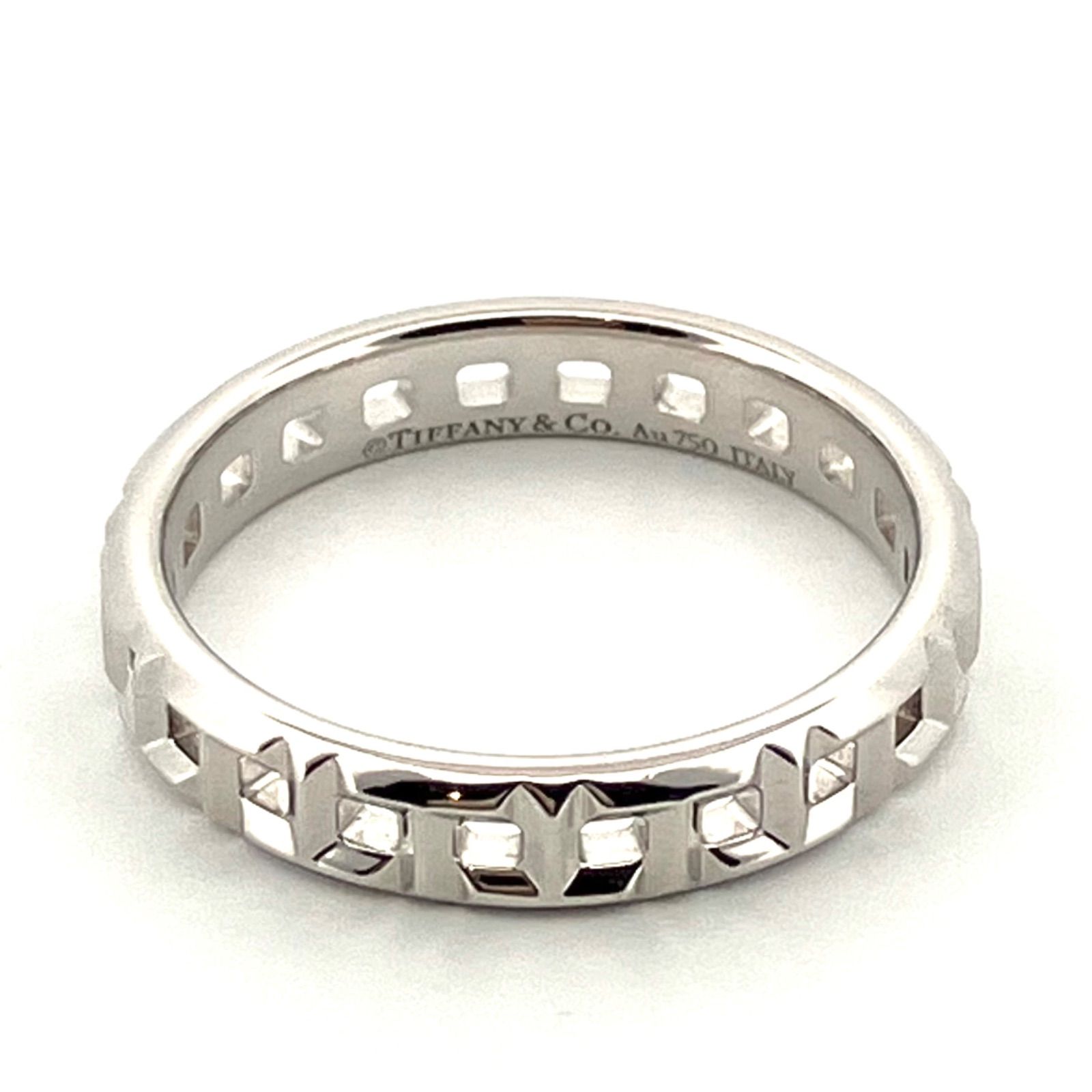 鑑定済み】正規品 TIFFANY＆CO ティファニー Tトゥルー ナロー リング 