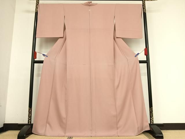 平和屋着物 上質な色無地 紋意匠 虹色 ロング丈 正絹 AABA4936np