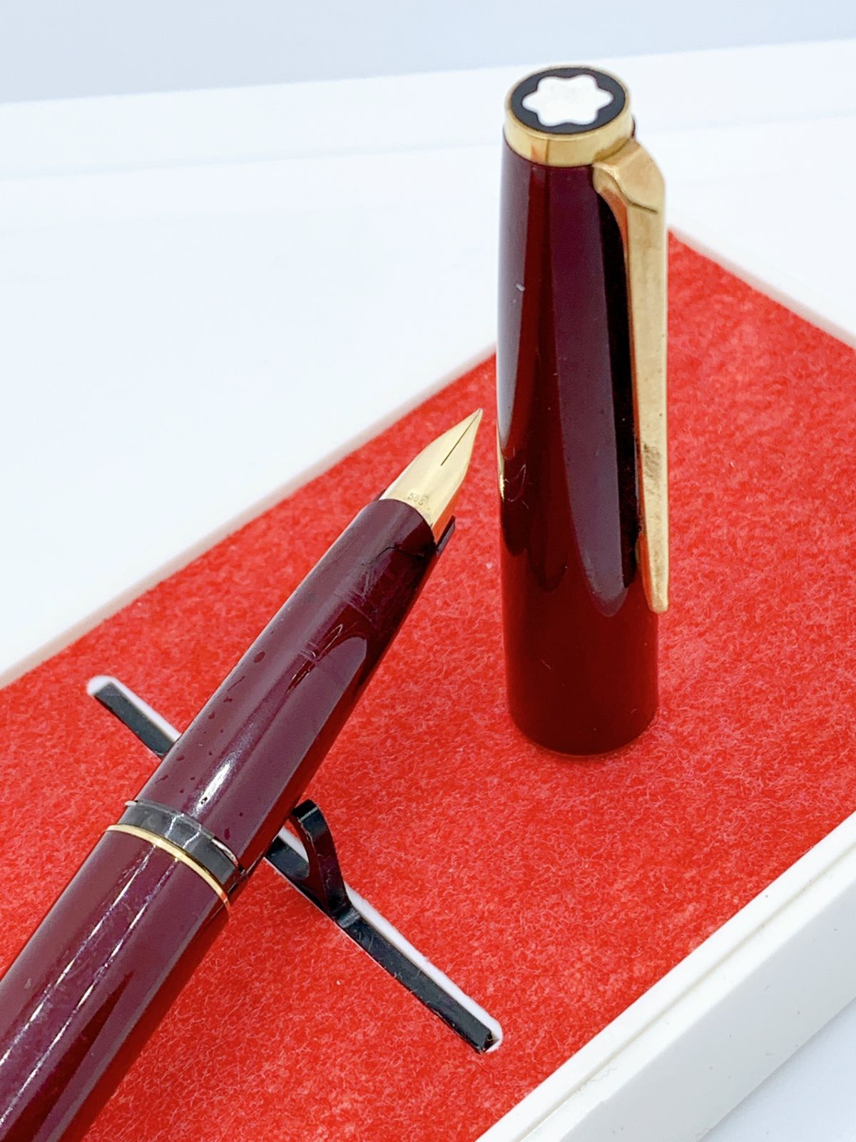 モンブラン 万年筆 14K 14金 144 ボルドー ゴールド モンブラン 万年筆 14K 14金 144 ボルドー ゴールド