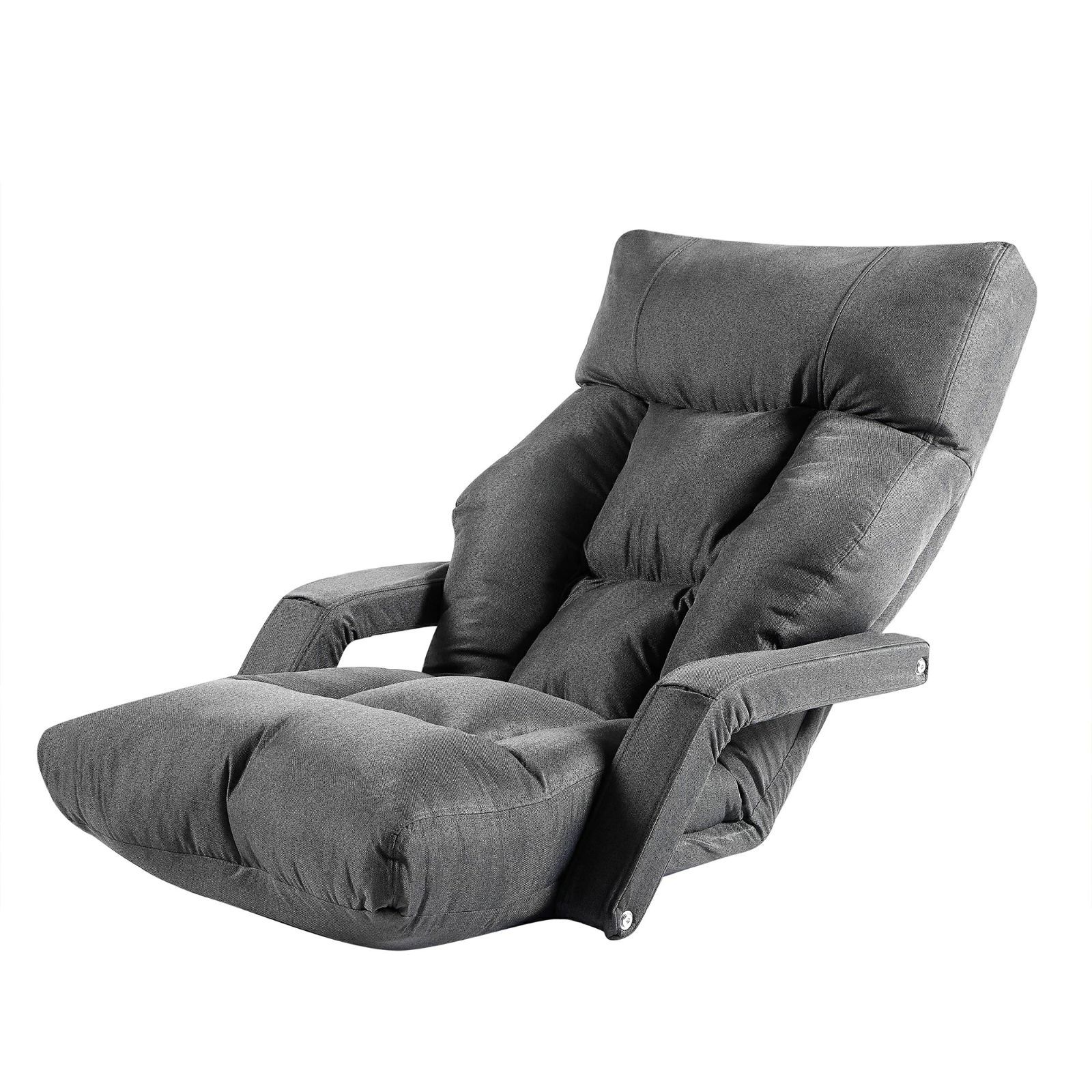 VECELO 即納 座椅子 5段階調節 3way 肘掛け付き 折りたたみ可能 幅70CM