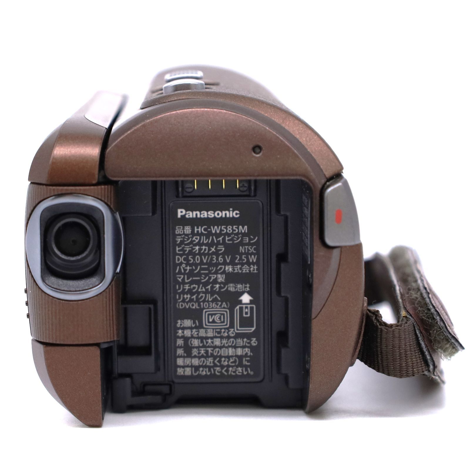 【美品＋別売り品】Panasonic ビデオカメラ HC-W585M ブラウン ≪極上品≫ Panasonic HC-W585M ボディ ブラウン #20250618-2028