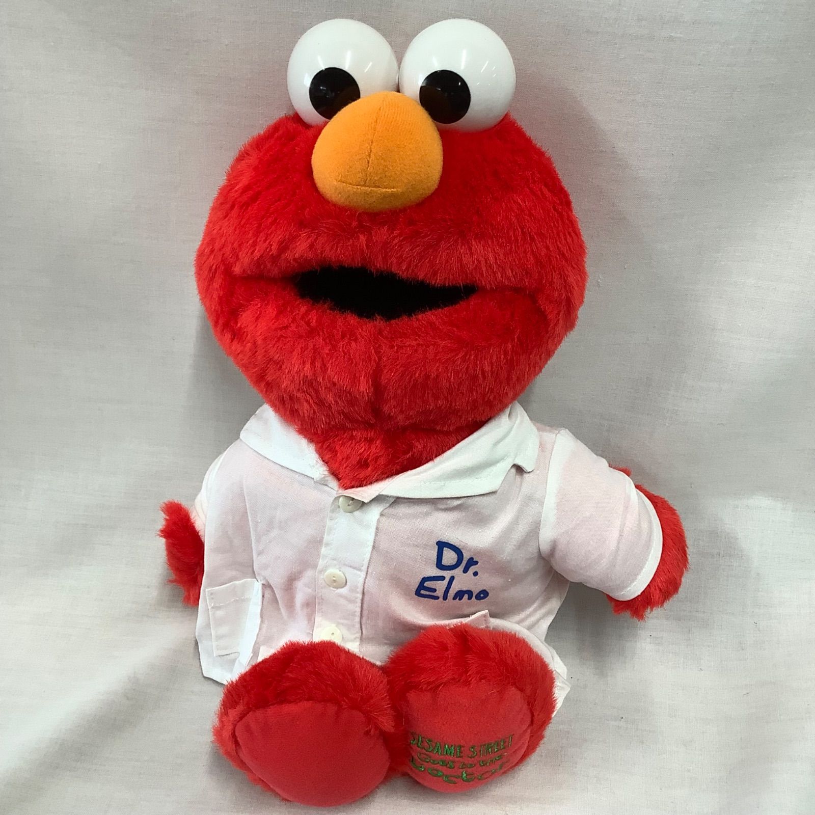 オムロン　エルモ　ぬいぐるみ　非売品　レア オムロン エルモ ぬいぐるみ 非売品 レア