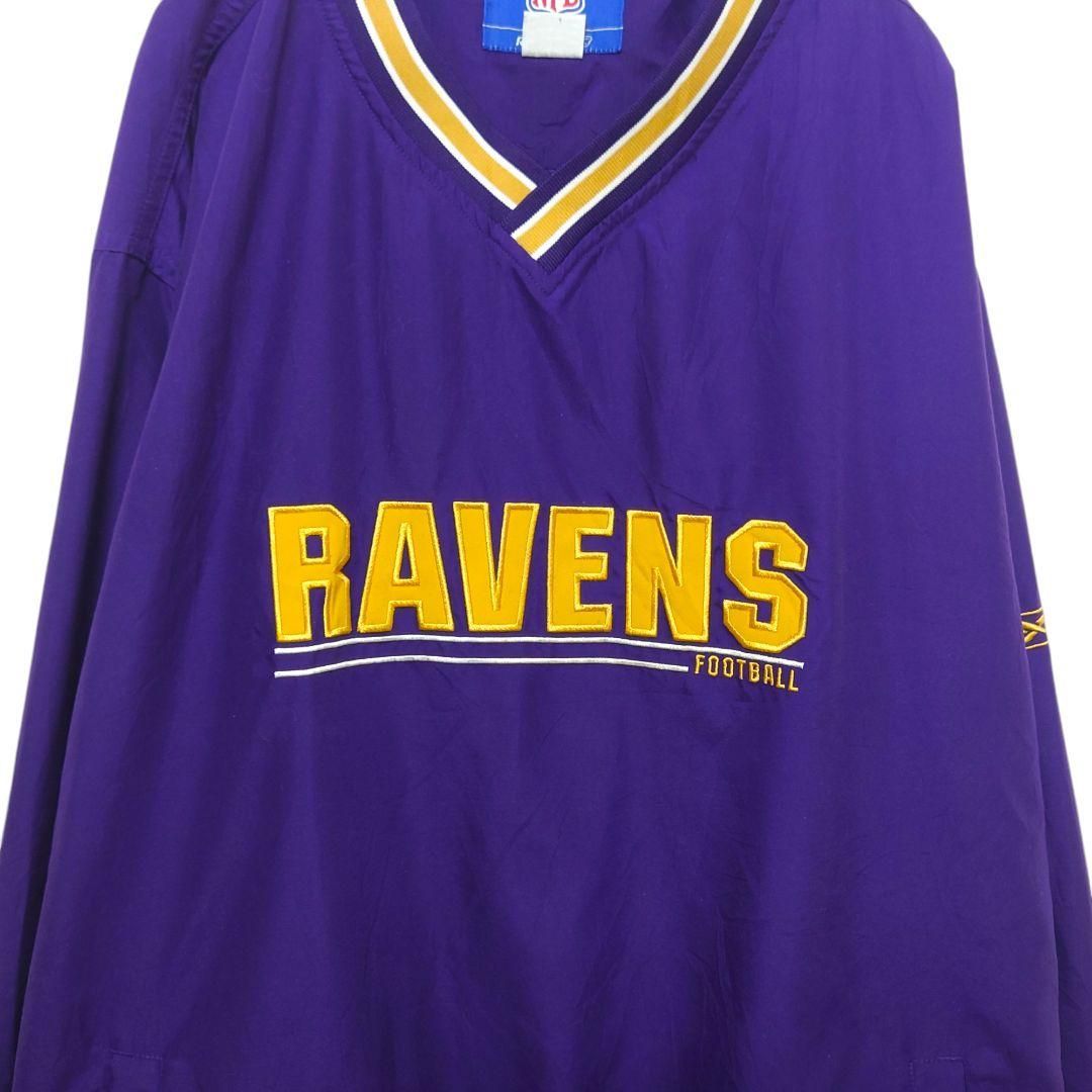 Reebok】NFL RAVENS VネックプルオーバージャケットA-2959 - メルカリ