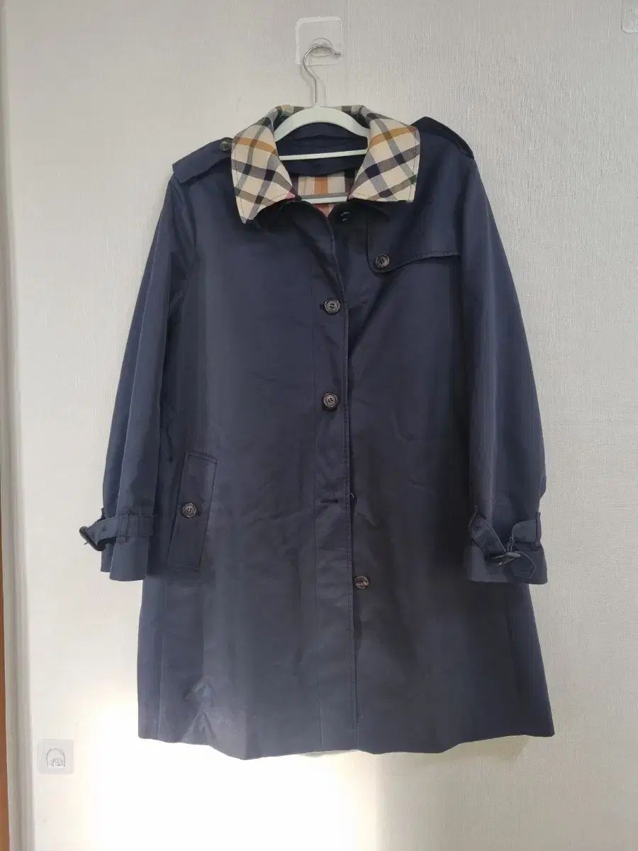 BURBERRY(バーバリー ) ネイビー トレンチ コート - メルカリ