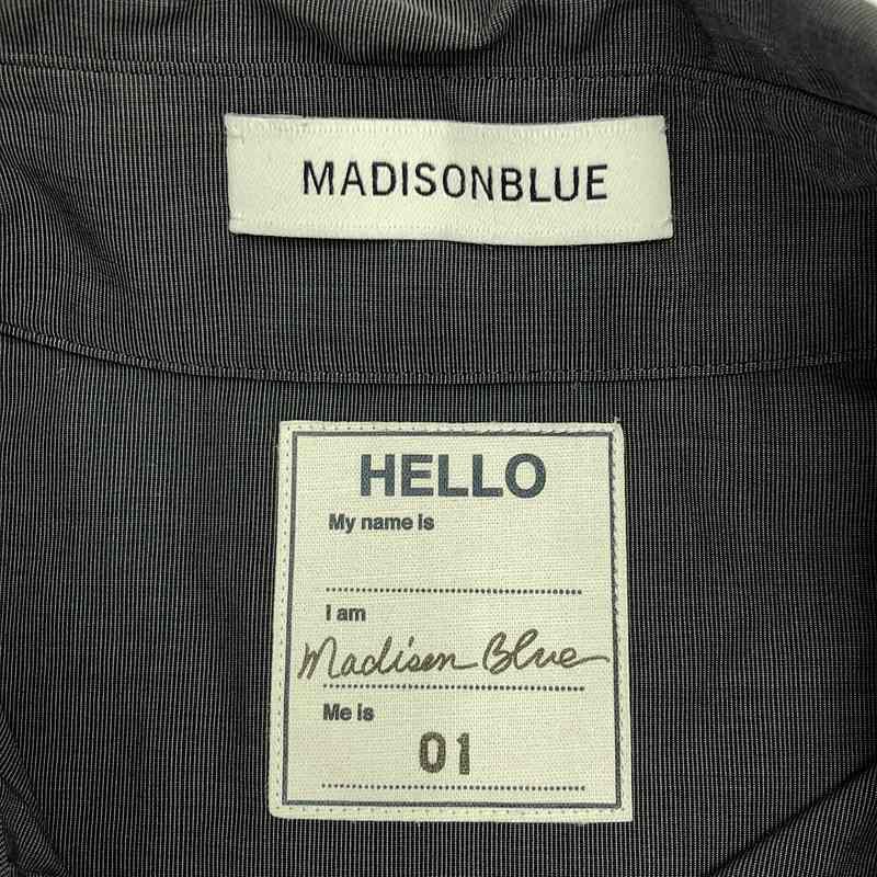 MADISON BLUE / マディソンブルー | 2023SS | J.BRADLEY SH BROAD ナンバーリングシャツ | 01 | グレー | レディース MADISON BLUE / マディソンブルー | 2023SS | J.BRADLEY SH BROAD