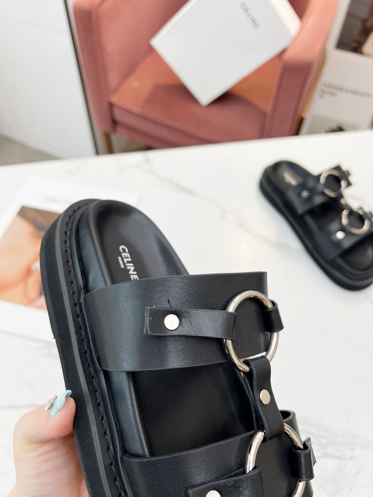 CELINE サンダル CELINE - □未使用品□CELINE セリーヌ サンダル サイズ38