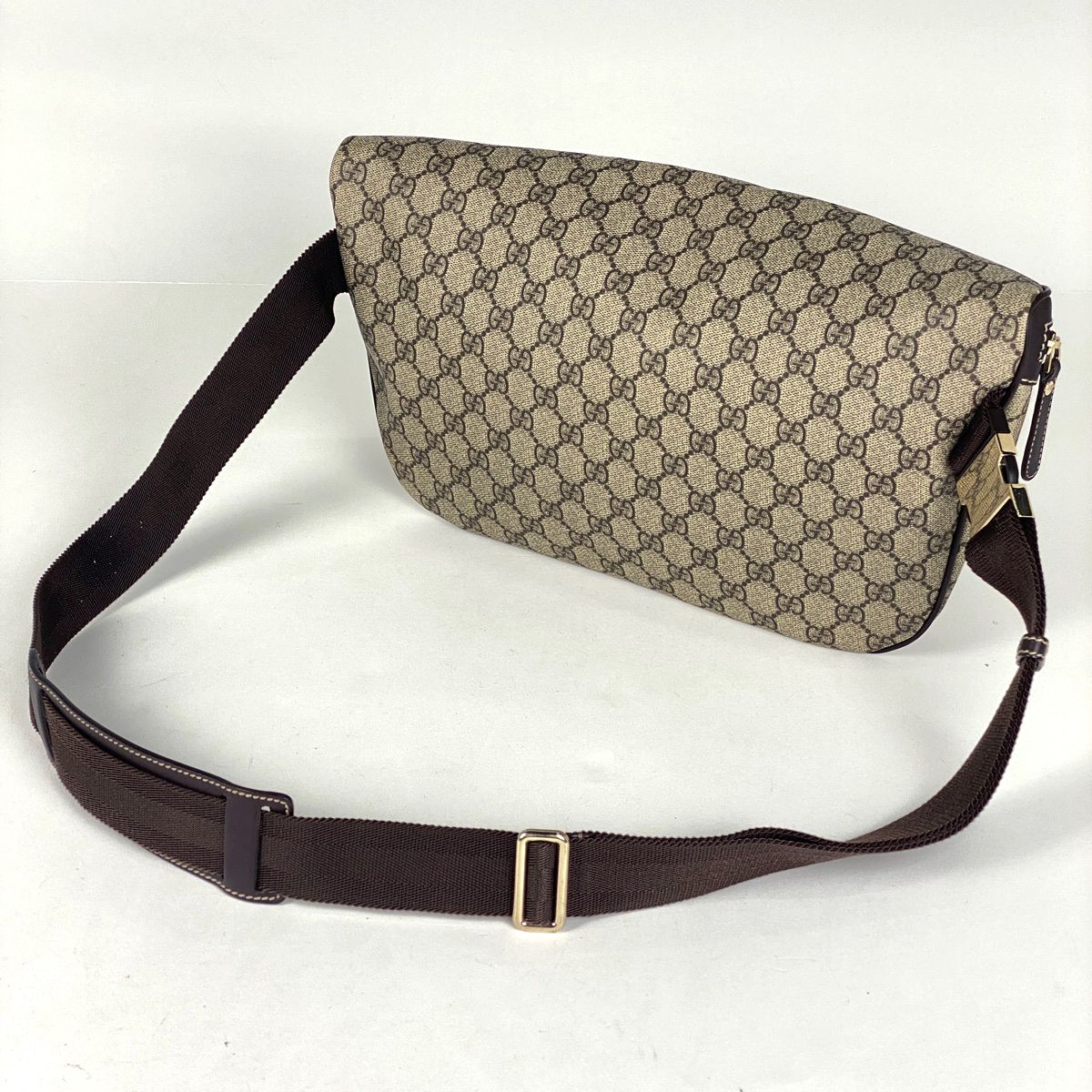 グッチ GUCCI GG柄 ウエストバッグ ボディバッグ GGスプリーム ボディバッグ コーティングキャンバス ブラウン 211110 レディース