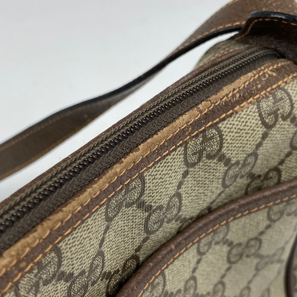 シ*ー様 gucci ショルダーバッグ　中古　オールドグッチ グッチ GUCCI GG柄 ショルダーバッグ シェリーライン オールド