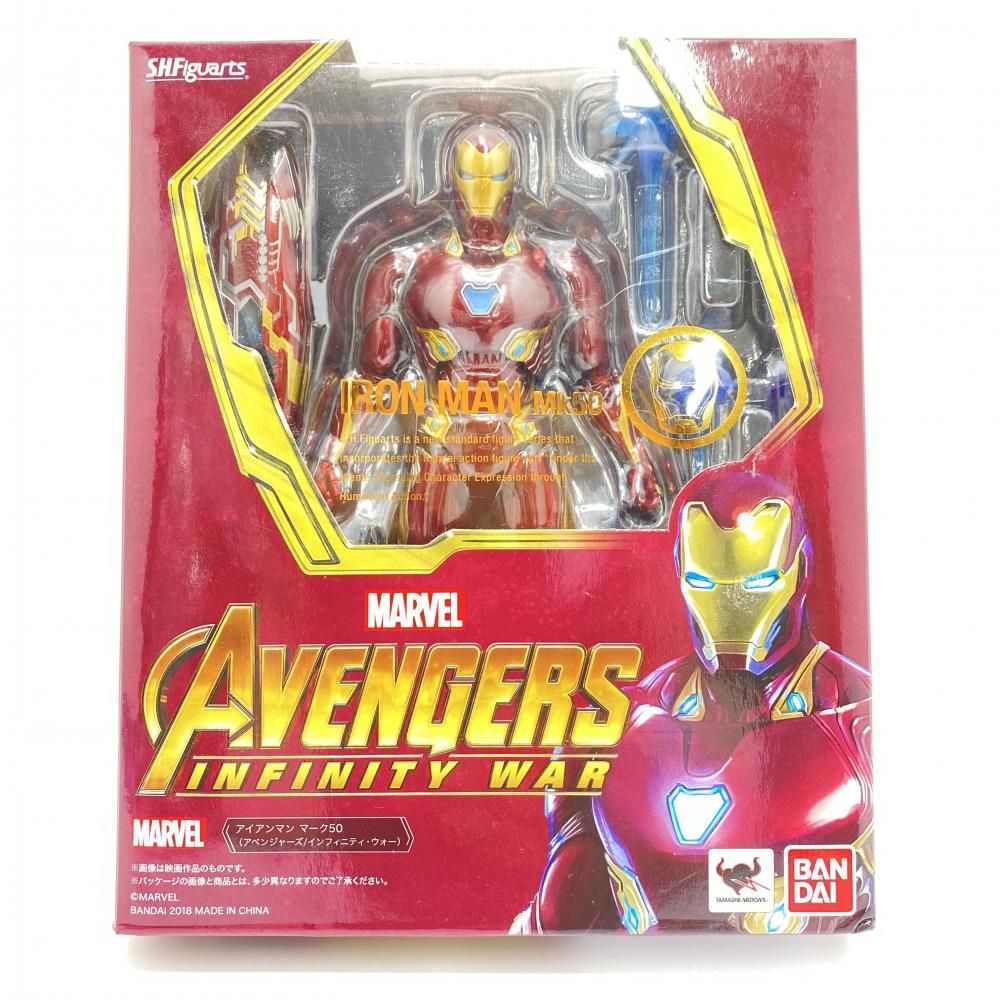 BANDAI - 中古品 S.H.フィギュアーツ アイアンマン マーク50 レビュー】S.H.Figuarts アイアンマン マーク50