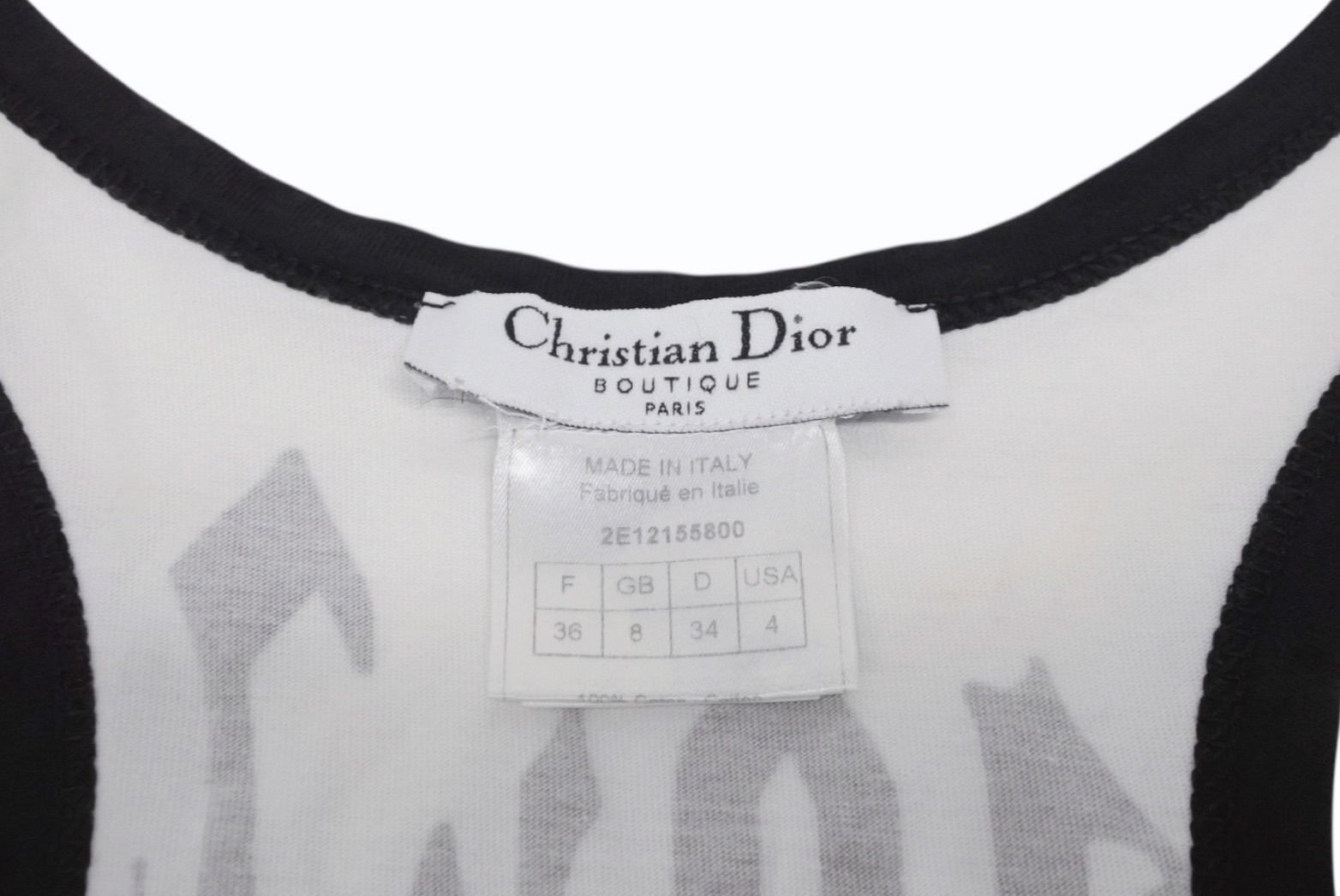 極美品 Christian Dior クリスチャンディオール タンクトップ
