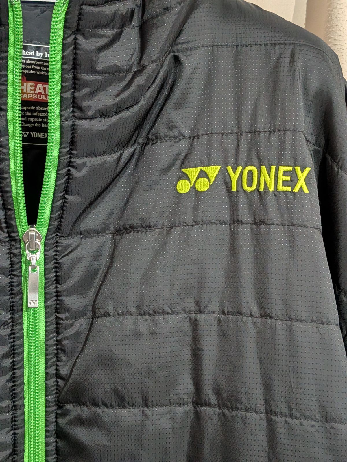 限定 YONEX ヨネックス ヒートカプセル 中綿入 パデッドジャケット 黒