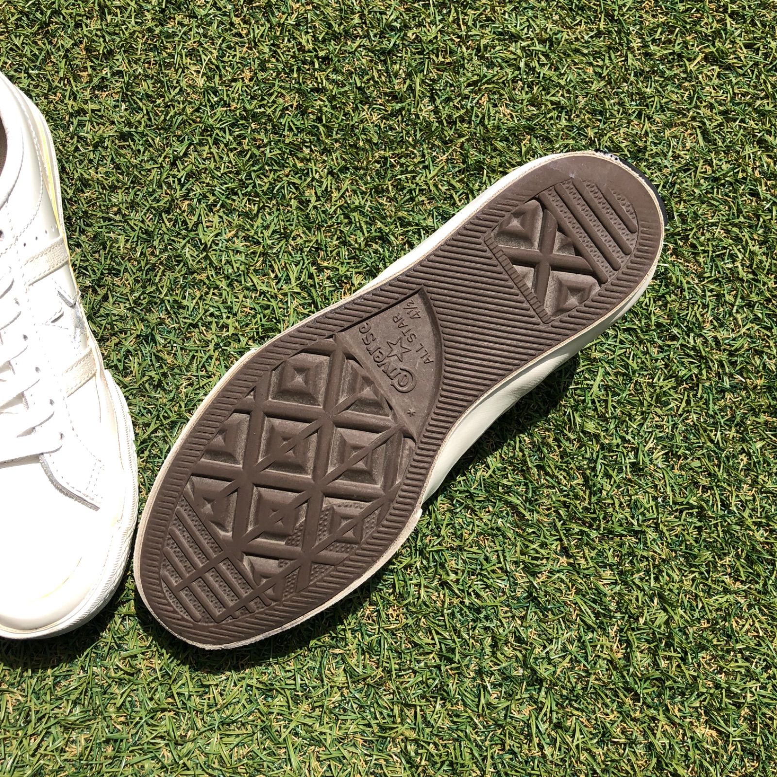 美品23.5 converseコンバース スター\u0026バーズ VTGレザーH308
