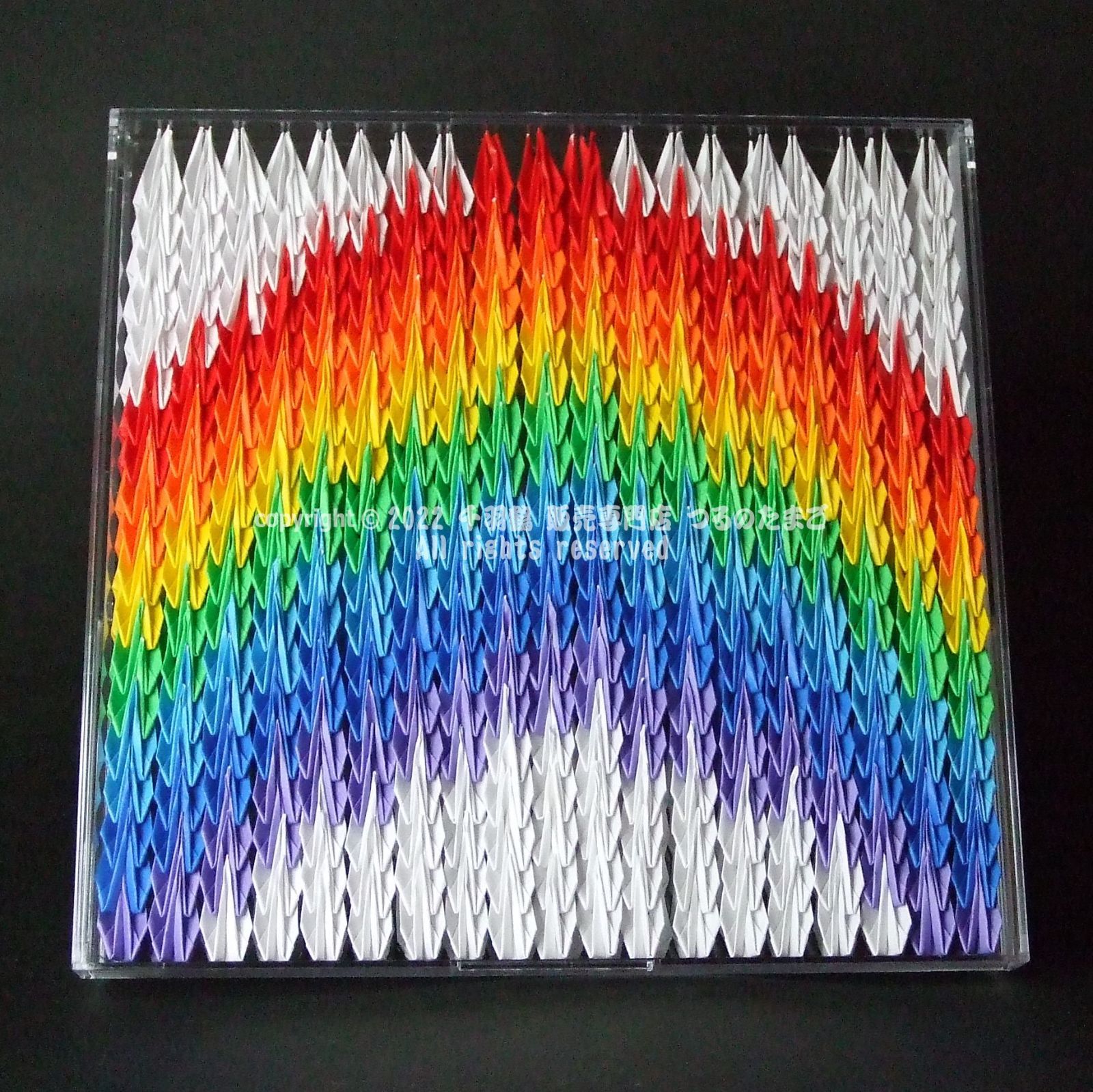 折り鶴 アート01「虹（Rainbow）」 - メルカリ
