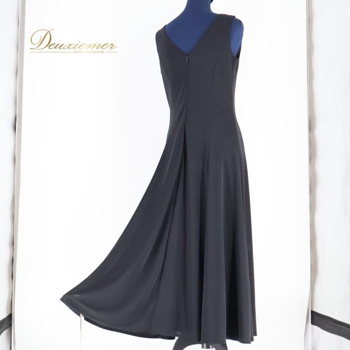 新品 チャコット 社交 ダンス 衣装 ワンピース ドレス リボン ロング