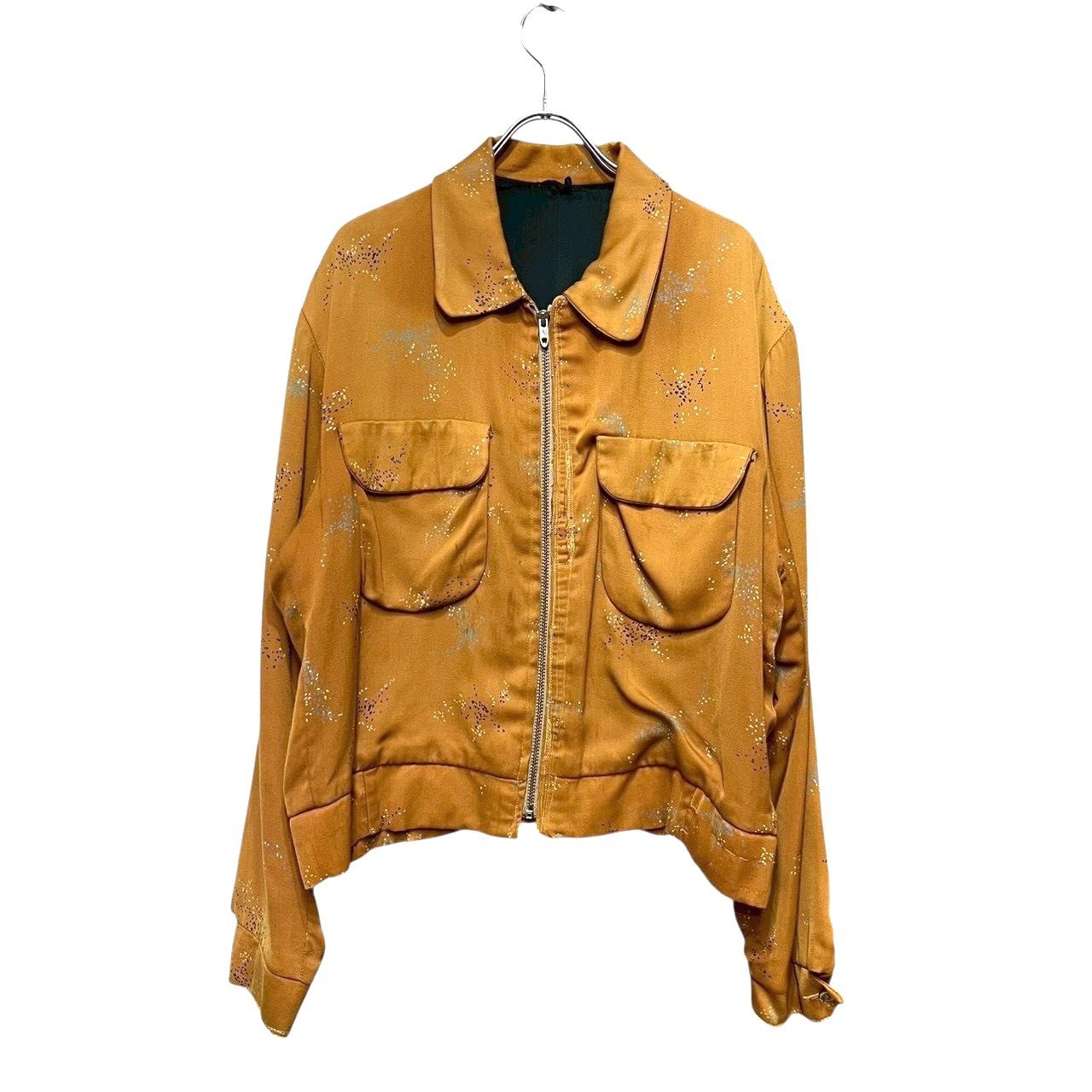 50s ギャバジャン アトミック柄 50s ビンテージ アトミック柄 レーヨン ギャバジン ジャケット