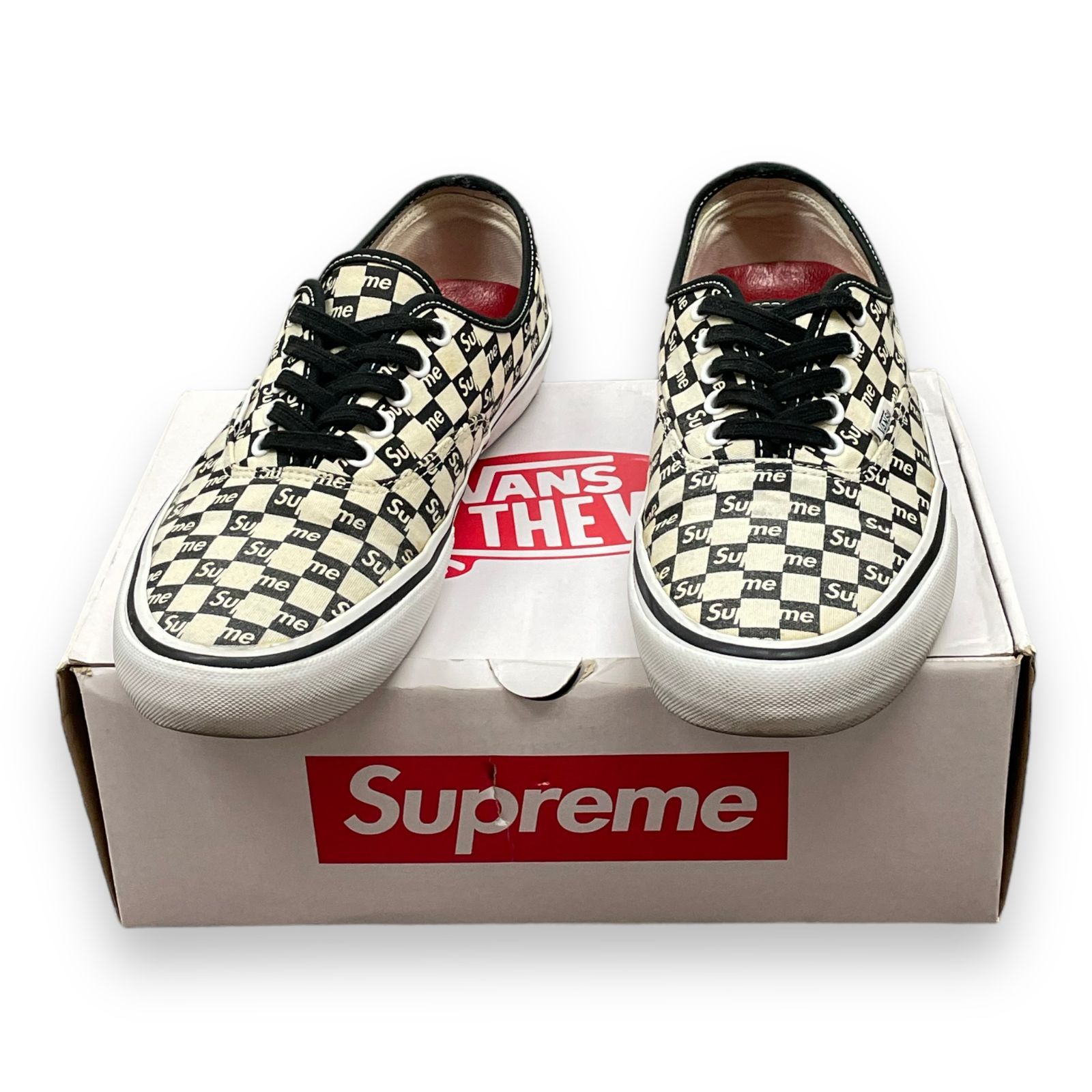 コラボ supreme vans スニーカー シュプリーム オーセンティック | www