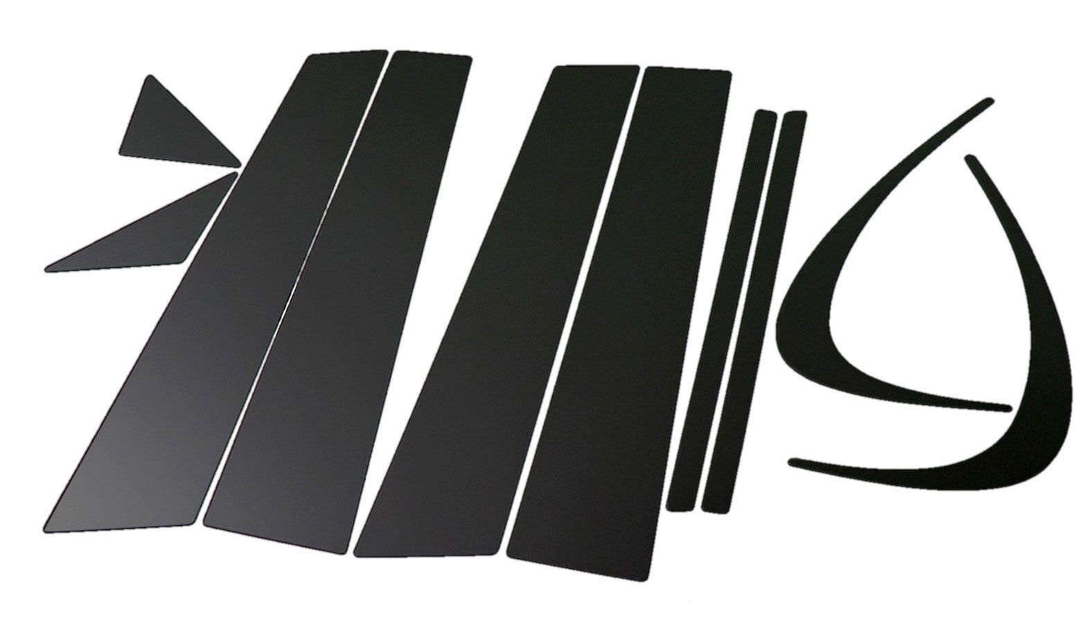 【限定価格】BRIGHTZ レクサス CT200h ZWA10 超鏡面ステンレスブラックメッキピラーパネル バイザー 無用 10PC 【 PIL-BLA-017 】 LEXUS CT200H CT200 11156