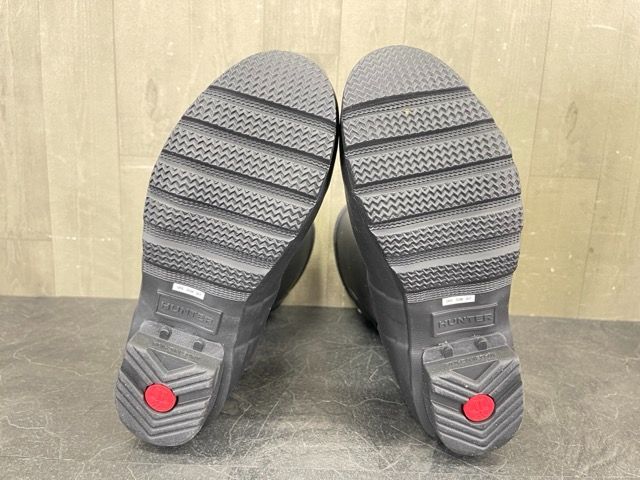 大人気商品未使用 ハンター レインブーツ ブラック US7 約24cm? WOMENS ORIGINAL BACKADJ SHORT WFS1013RMA Hunter レディース？/56792 自分で履ける