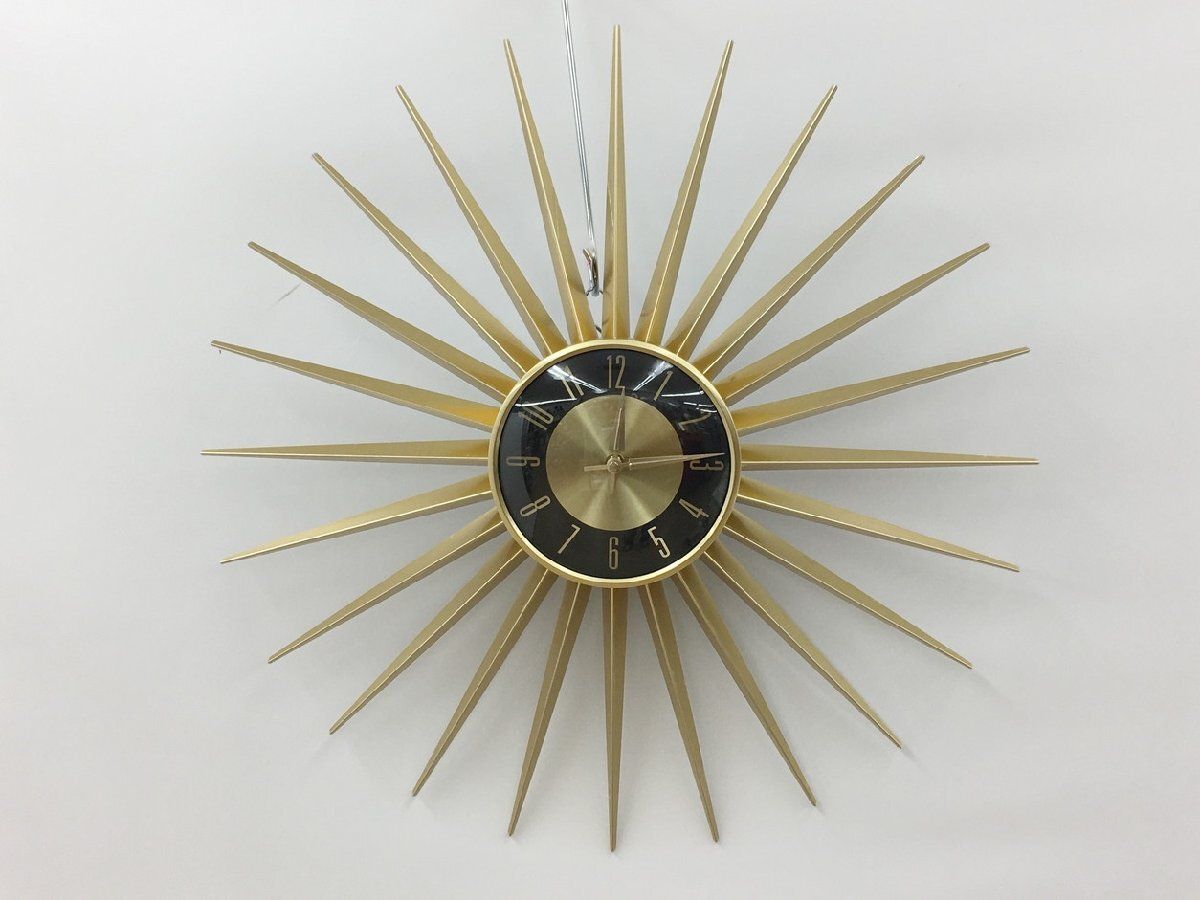 エミッツタイム サンバースト・ウォールクロック □ アメリカン雑貨