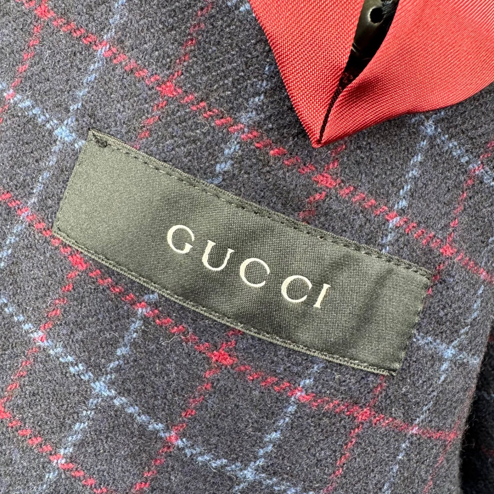 GUCCI グッチ 高級生地 カシミア ジャケット スーツ テーラード 2B