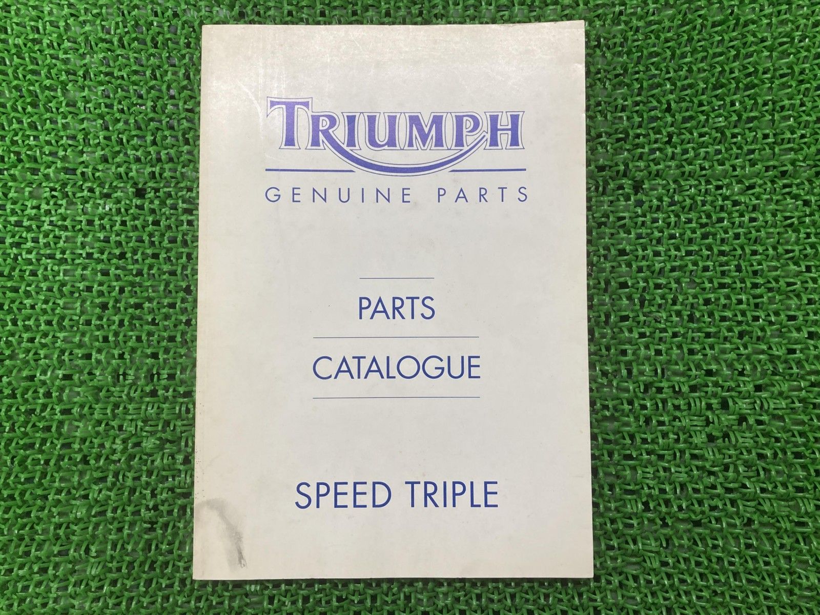 スピードトリプル パーツリスト 1版 トライアンフ(TRIUMPH) 正規 バイク 整備書 SPEEDTRIPLE トライアンフ TRIUMPH パーツカタログ 車検 パーツカタログ 整備書 【中古】 40
