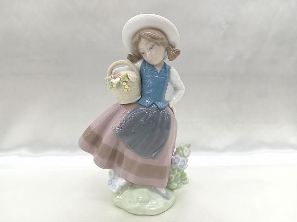 「美品」LLADRO (リヤドロ) フィギュリン #5221 甘い花の香り 置物 LLADRO リヤドロ 5221 「甘い花の香り」 フィギュリン 人形