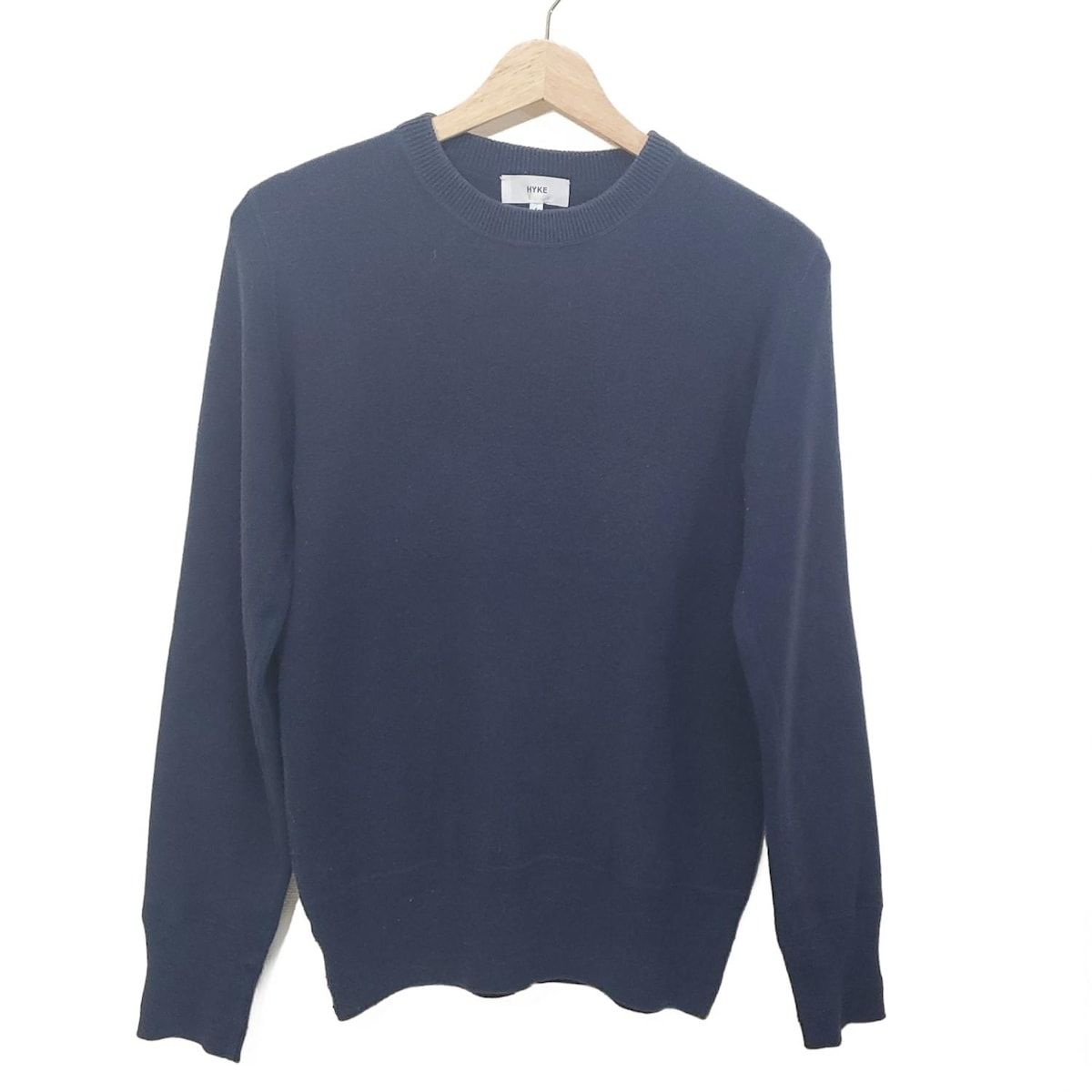 HYKE ハイク 長袖セーター サイズ1 S レディース - ダークネイビー クルーネック