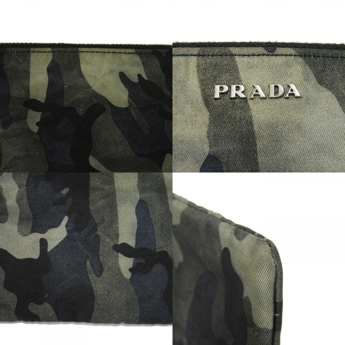 PRADA プラダ チェーン ポーチ テスート カモフラージュ 迷彩 ブラック 