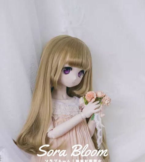 人形ドール 用ウィッグカツラ耐熱ハンドメイド AX539 BJD 1/6