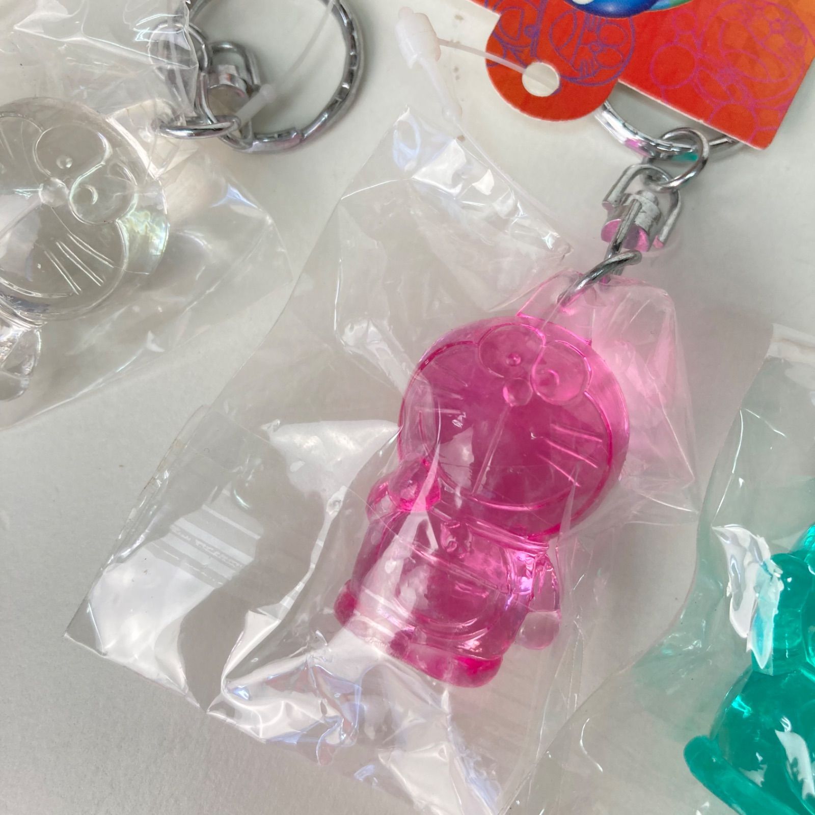 M0804C ドラえもん クリスタル人形 キーホルダー 5個 まとめ エポック