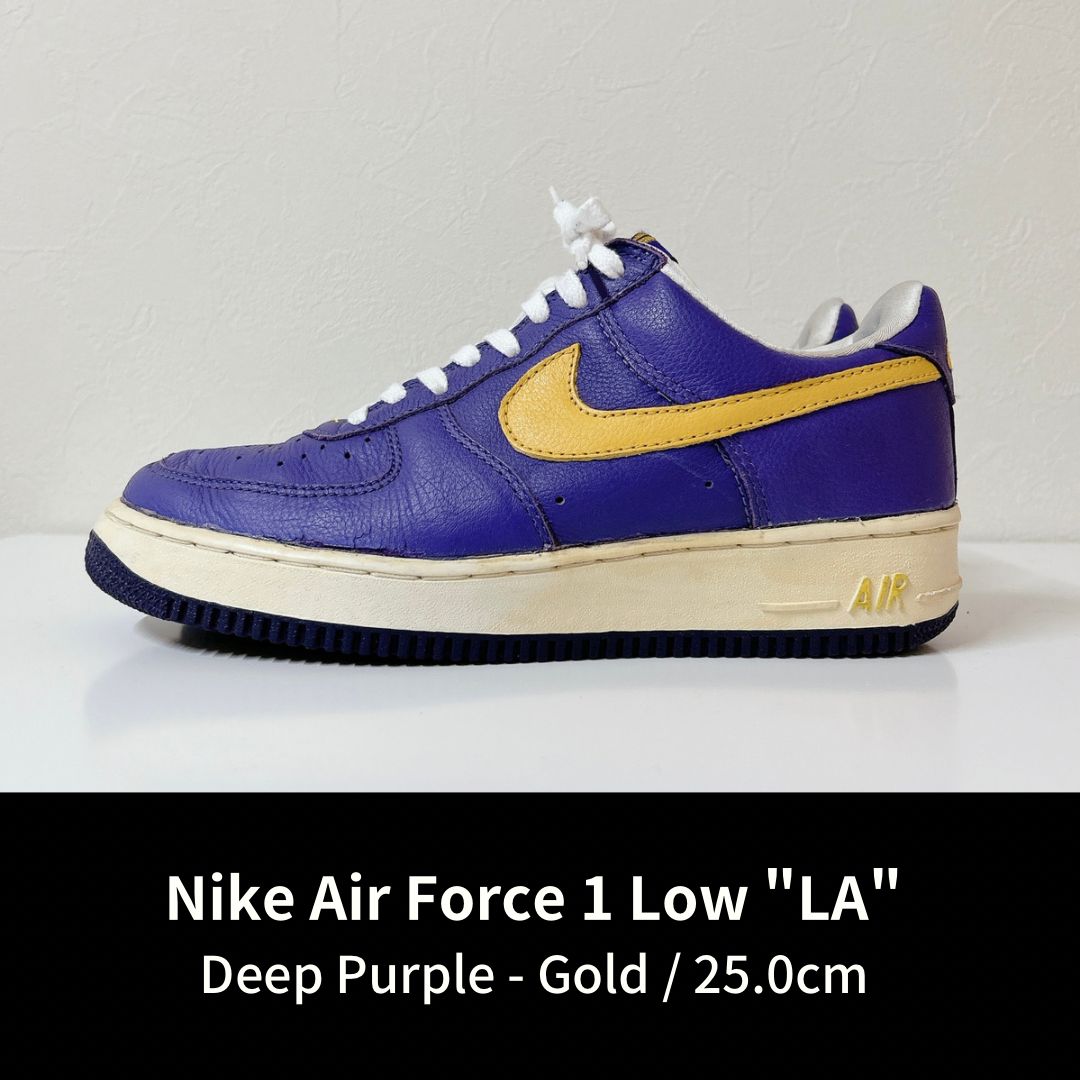 人気在庫あNIKE エアフォース1 レイカーズ　LAKERS デッドストック　新品 靴