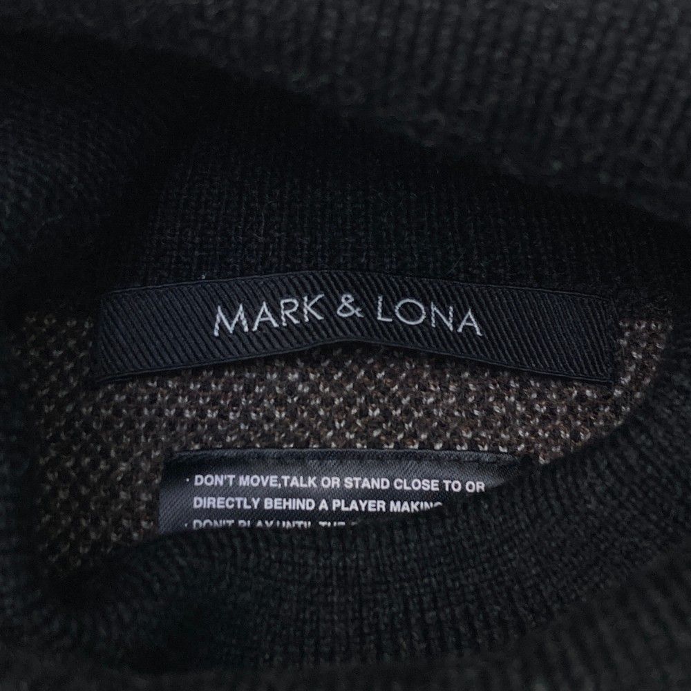 サイズ：WM MARK&LONA マークアンドロナ  タートルネック ウール ニットセーター スカル レオパード柄 ブラック系 [240101465488] ゴルフウェア レディース ストスト サイズ：WM MARK&LONA マークアンドロナ タートルネック ウール