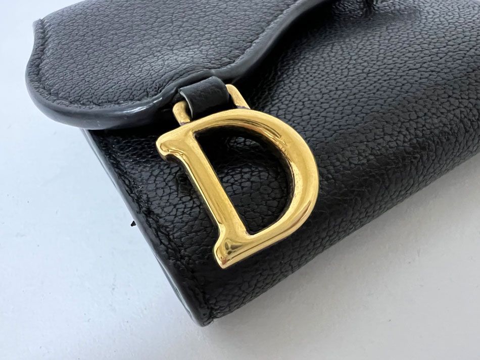 Christian Dior クリスチャン ディオール サドル 3つ折り 財布 Christian Dior クリスチャン ディオール サドル 3つ折り 財布